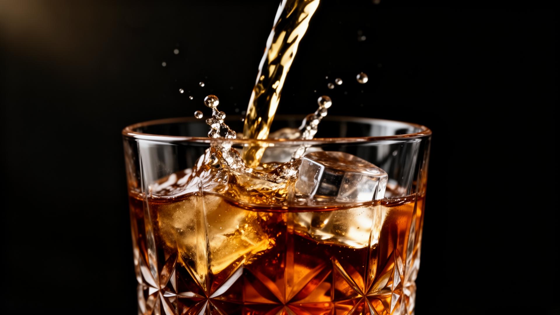 Cinematic cocktail pour